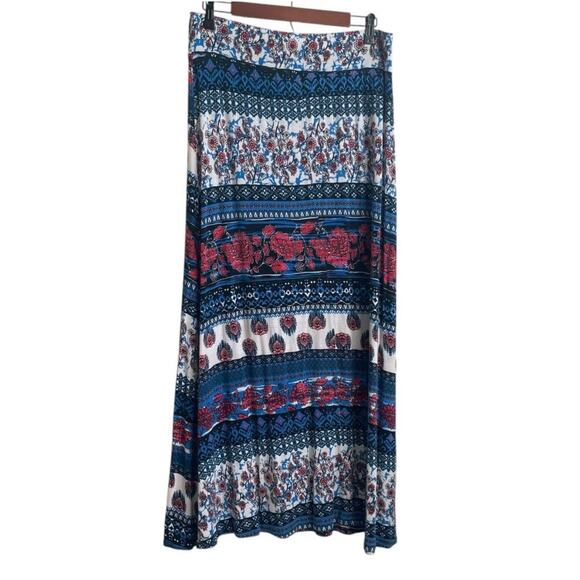 Cato Dresses & Skirts - Cato Women‎ Maxi A-line Skirt L Floral Stretch Comfort Boho Cottagecore Vacay